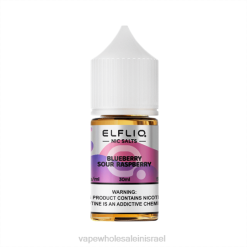 Vape Wholesale Jerusalem - ELFBAR ELFLIQ NIC SALT 30 מ"ל פטל חמוץ אוכמניות 2RN412