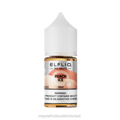 Vape Wholesale Jerusalem - ELFBAR ELFLIQ NIC SALT 30 מ"ל קרח אפרסק 2RN422