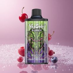 Vapsolo Super 15000 Puffs אוכמניות דובדבן חמוציות סוללה 850mah