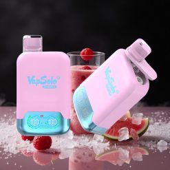 Vapsolo Twins 20000 Puffs דרקון שחור קרח פרי דרקון תות & פטל אבטיח גודל קרטון: 51 x 29 x 94.9 מ"מ